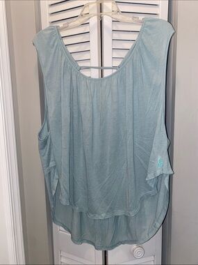 FP Movement by Free People Light Blue Layered Tank Top